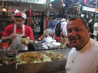 At Cha Cha's Cafe on Mulberry Street