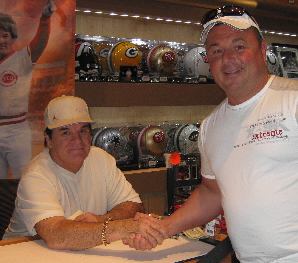 Johnny Salami with Pete Rose