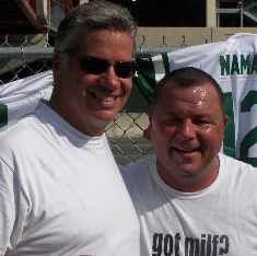 Johnny Salami with Hank the drunk